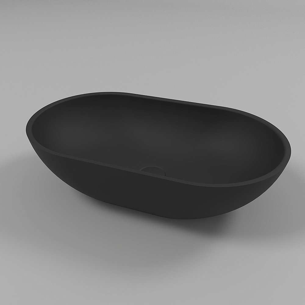 Раковина накладная WhiteCross Amber 60 0716.060035.201 черная матовая купить в интернет-магазине Sanbest