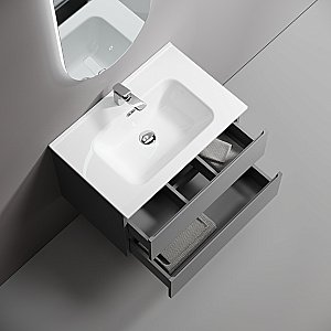 Тумба с раковиной Sancos Folk 70 FL70GS Grey soft для ванной в интернет-магазине Sanbest