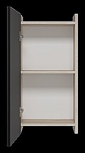 Шкаф подвесной Misty Поло 40 О-Пол08040-014По Антрацит / Дуб Галифакс белый для ванной в интернет-магазине сантехники Sanbest