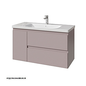 Тумба с раковиной Caprigo Forte 100 два ящика, одна дверь справа/слева, цвет на выбор/эмаль для ванной в интернет-магазине Sanbest