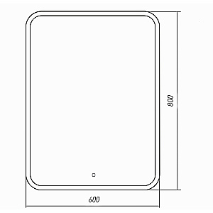 Зеркало Azario Stiv - Lite 60х80 LED-00003101 в ванную от интернет-магазине сантехники Sanbest