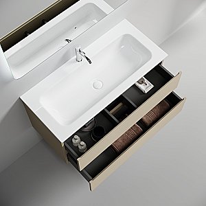 Тумба с раковиной Sancos FOLK FL100CP/CN7013 100 капучино для ванной в интернет-магазине Sanbest