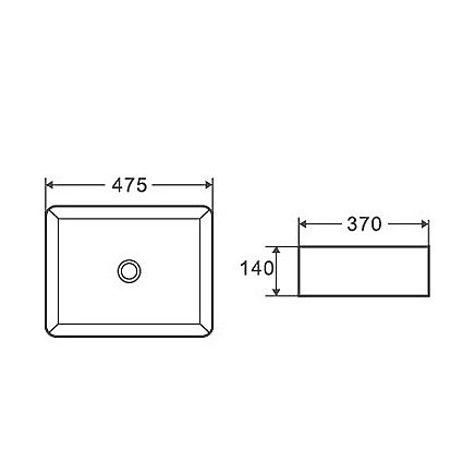 Раковина D&K Berlin 47х37 DT1430216 белая купить в интернет-магазине Sanbest