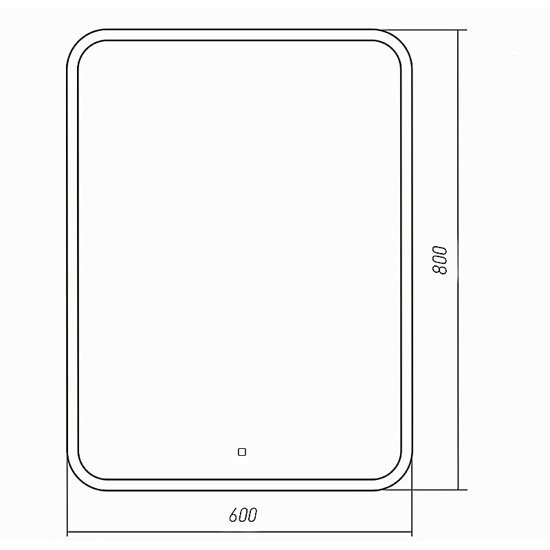 Зеркало Azario Stiv - Lite 60х80 LED-00003101 в ванную от интернет-магазине сантехники Sanbest