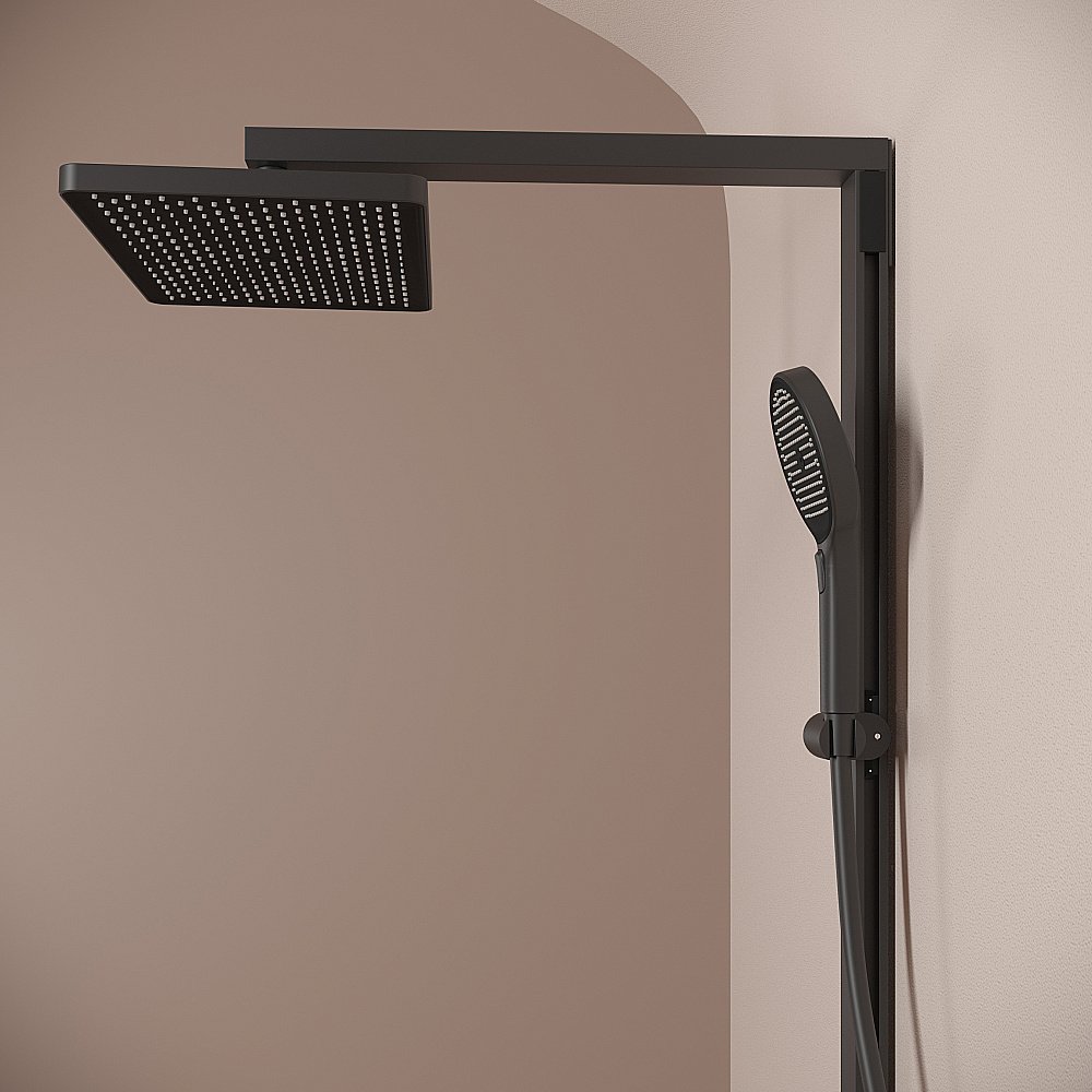 Душевая система Sancos Vos SC6100MB черная матовая купить в интернет-магазине сантехники Sanbest