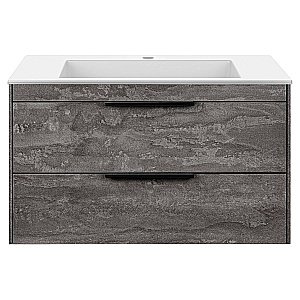 Тумба с раковиной Vincea Chiara 2D 800 G.Stone для ванной в интернет-магазине Sanbest