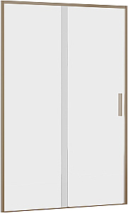 Душевая дверь в нишу Aquanet Pleasure Evo 130х190 AE65-N130-GBT стекло прозрачное/профиль золото купить в интернет-магазине Sanbest