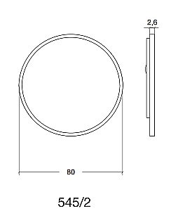 Зеркало Armadi Art Vallessi круглое с подсветкой 80 в ванную от интернет-магазине сантехники Sanbest