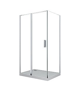 Душевой уголок CeruttiSpa Victoria 120x90 Victoria120 стекло прозрачное/профиль хром купить в интернет-магазине Sanbest