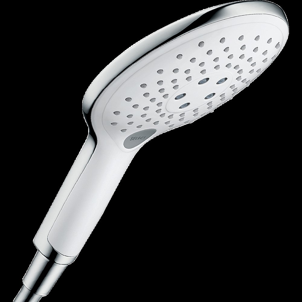 Душевая лейка Hansgrohe Raindance 285884000 белый/хром купить в интернет-магазине сантехники Sanbest