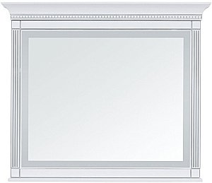 Зеркало Aquanet Селена 201648 120 белый/серебро в ванную от интернет-магазине сантехники Sanbest