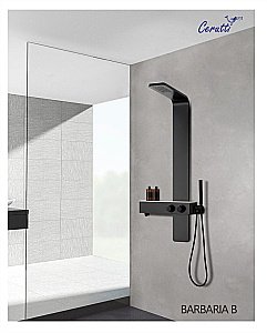Душевая панель CeruttiSpa BARBARIA B CT9657 черная купить в интернет-магазине сантехники Sanbest