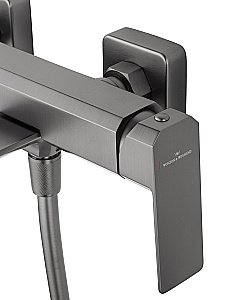 Смеситель для ванны с душем WONZON & WOGHAND DIAMOND, Темный графит (WW-88639011-BGM) купить в интернет-магазине сантехники Sanbest