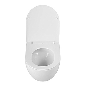 Унитаз подвесной BelBagno Amanda-Tor BB051CH-TOR-FC/SC белый, безободковый, слив-торнадо купить в интернет-магазине Sanbest
