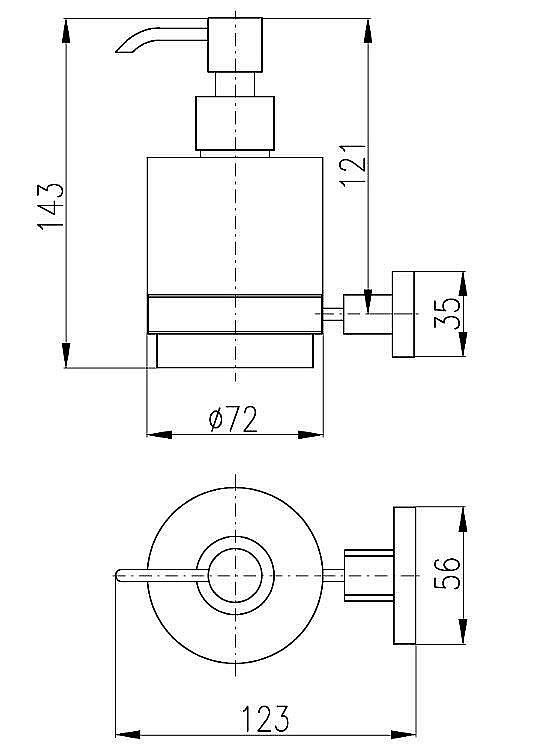 Диспенсер Rav-Slezak YUKON YUA0303CMATZ черный/золото купить в интернет-магазине сантехники Sanbest