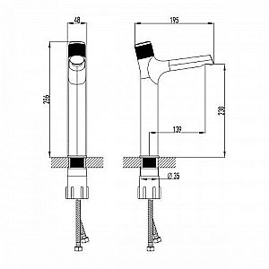 Смеситель для раковины Lemark Project LM4679C купить в интернет-магазине сантехники Sanbest