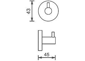 Крючок Aquanet 4582MB купить в интернет-магазине сантехники Sanbest
