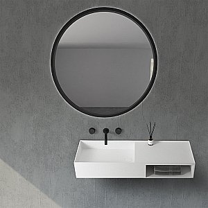 Тумба с раковиной ABBER Stein AS2649-1.2 120 белая матовая для ванной в интернет-магазине Sanbest