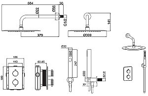 Душевая система Allen Brau Priority 5.31013-31 купить в интернет-магазине сантехники Sanbest
