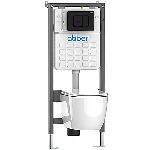 Кнопка для инсталляции ABBER AC0122SMB черная матовая купить в интернет-магазине сантехники Sanbest