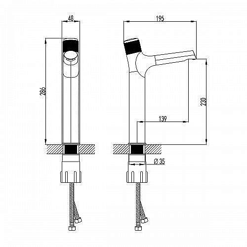 Смеситель для раковины Lemark Project LM4679C купить в интернет-магазине сантехники Sanbest