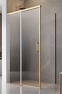Душевой уголок Radaway Idea Gold KDJ 140х100 L стекло прозрачное/профиль золото купить в интернет-магазине Sanbest