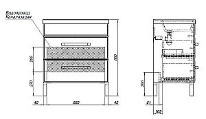 Тумба с раковиной Aquanet Лукка 302397 75 белый для ванной в интернет-магазине Sanbest