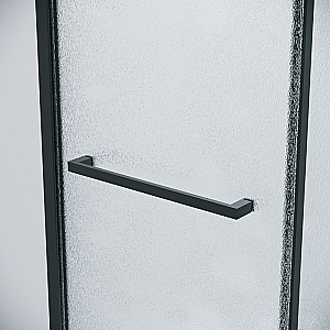 Душевая дверь Grossman Style 130 100.K33.05.130.21.02 стекло шиншилла/профиль черный матовый купить в интернет-магазине Sanbest