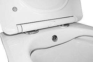 Унитаз подвесной с функцией биде Azario Hugo AZ-10007 белый, безободковый, с крышкой микролифт купить в интернет-магазине Sanbest