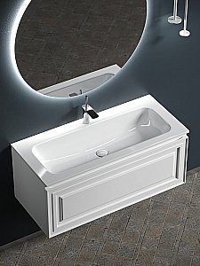 Тумба с раковиной Sancos Very VR100W 100 Bianco для ванной в интернет-магазине Sanbest