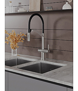 Смеситель для кухни Agger Elegant A3241422 сатин матовый купить в интернет-магазине сантехники Sanbest