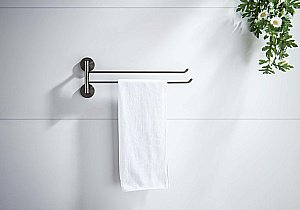 Полотенцедержатель Aquatek Бетта AQ4613BGM 41 оружейная сталь купить в интернет-магазине сантехники Sanbest