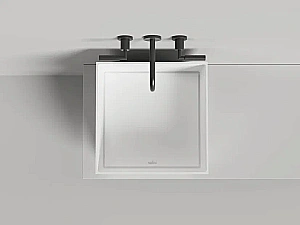 Раковина накладная Salini ARMONIA SQUARE 03 S-Sense 130513G 45 белая купить в интернет-магазине Sanbest