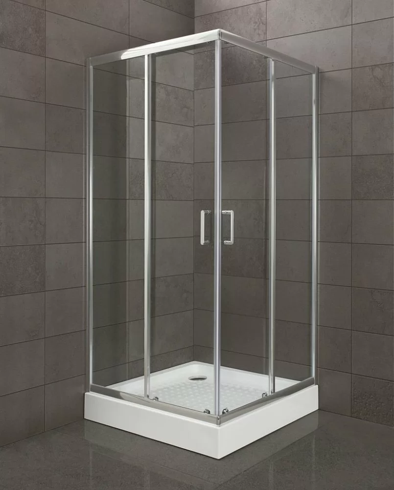 Душевой уголок BelBagno "UNO", раздвижной, стекло прозрачное, 195x90хсм купить в интернет-магазине Sanbest