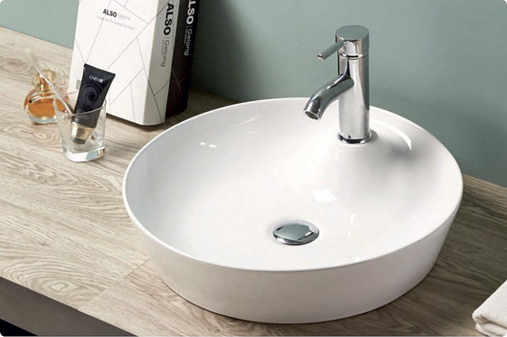 Раковина накладная Belbagno 45 BB1306 белая купить в интернет-магазине Sanbest