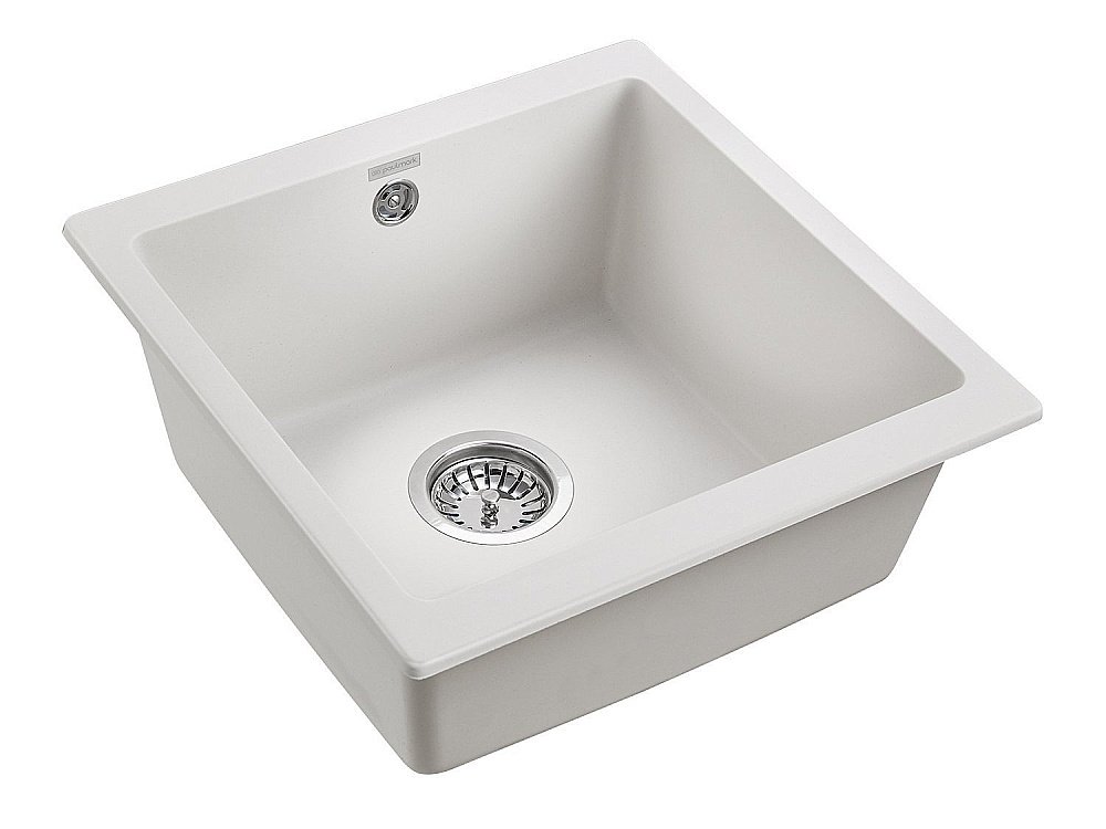Мойка кухонная Paulmark Brilon PM404800-WH Белая купить в интернет-магазине сантехники Sanbest
