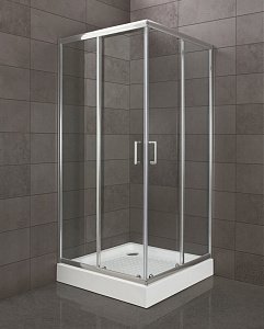 Душевой угол BelBagno UNO 195-A-2-90 стекло прозрачное купить в интернет-магазине Sanbest