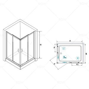 Душевой угол RGW Passage PA-146 120x80 купить в интернет-магазине Sanbest