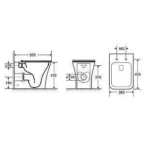 Унитаз CeruttiSpa MARMOLADA F CT8906 безободковый, с крышкой микролифт купить в интернет-магазине Sanbest