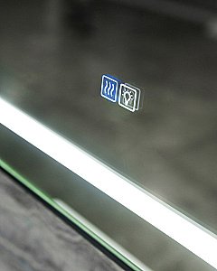 Зеркало BelBagno Kraft 90х80 SPC-KRAFT-TCH-WARM сатин в ванную от интернет-магазине сантехники Sanbest