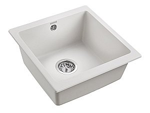 Мойка кухонная Paulmark Brilon PM404800-WH Белая купить в интернет-магазине сантехники Sanbest