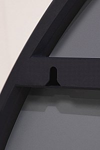 Зеркало Art&Max ASTI AM-Ast-800-DS-FNC-Nero в ванную от интернет-магазине сантехники Sanbest