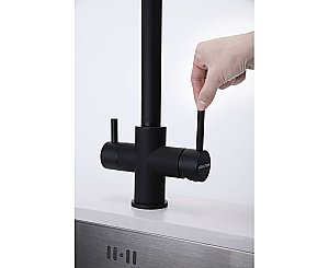 Смеситель для кухни Paulmark Lange La214212-AN антрацит купить в интернет-магазине сантехники Sanbest