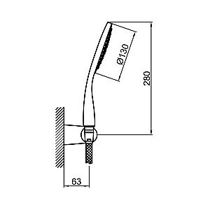 Душевой гарнитур Webert Comfort AC0764015 купить в интернет-магазине сантехники Sanbest