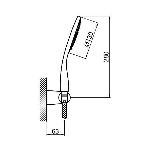 Душевой гарнитур Webert Comfort AC0764015 купить в интернет-магазине сантехники Sanbest