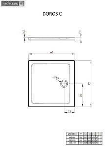 Душевой поддон Radaway Doros Plus C 80x80 купить в интернет-магазине Sanbest