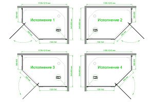 Душевой уголок Royal Bath TR RB1285TR-C-BL 85х120 матовое стекло/профиль черный купить в интернет-магазине Sanbest