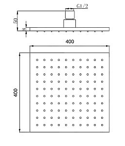 Верхний душ Migliore PALERMO 29683 золото купить в интернет-магазине сантехники Sanbest