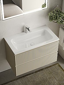 Тумба с раковиной Sancos SNOB R SNR80CE 80 Beige Soft для ванной в интернет-магазине Sanbest