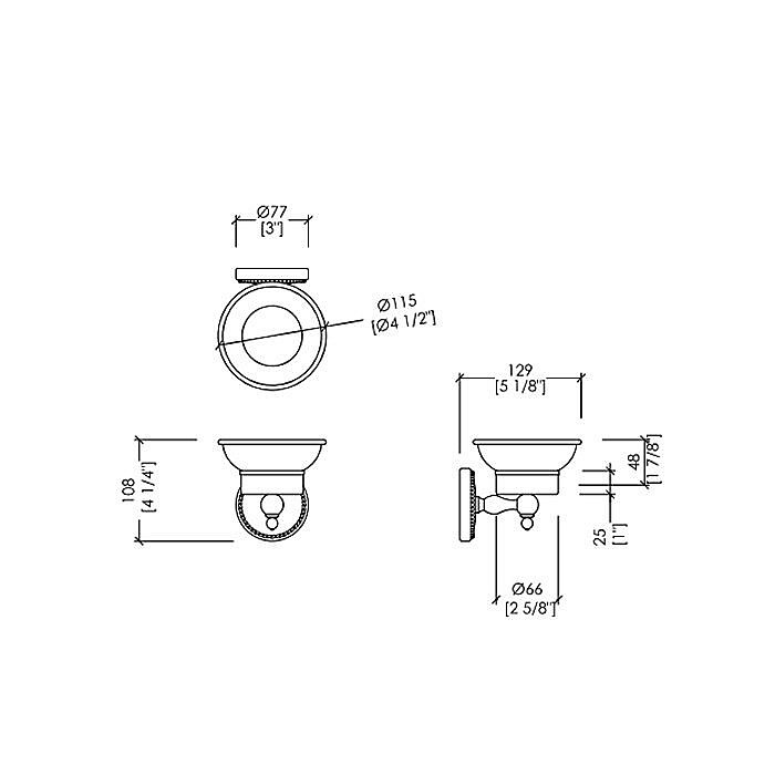 Мыльница Devon&Devon Dorothy DOR401CR хром купить в интернет-магазине сантехники Sanbest